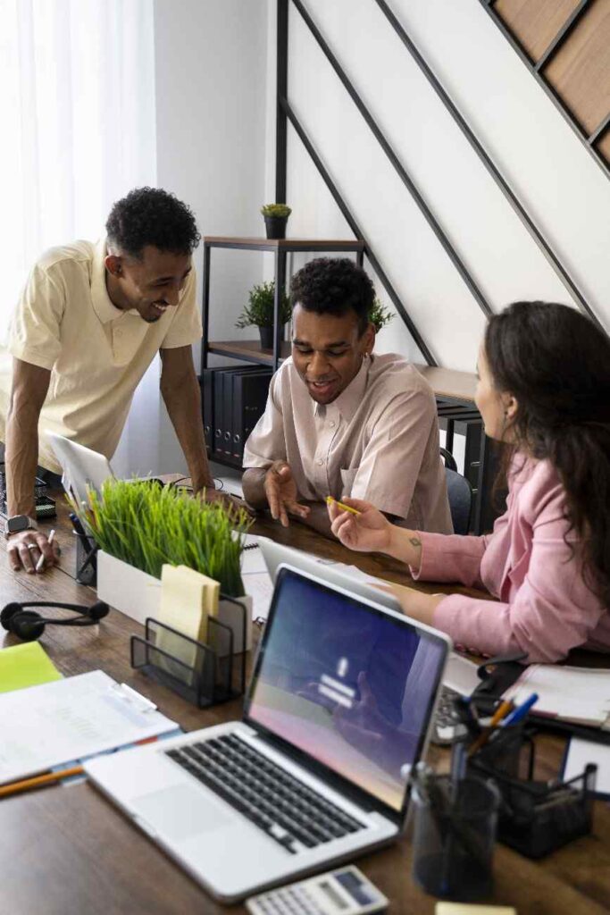 best Digital marketing agency i team planning website and lead strategy on a laptop