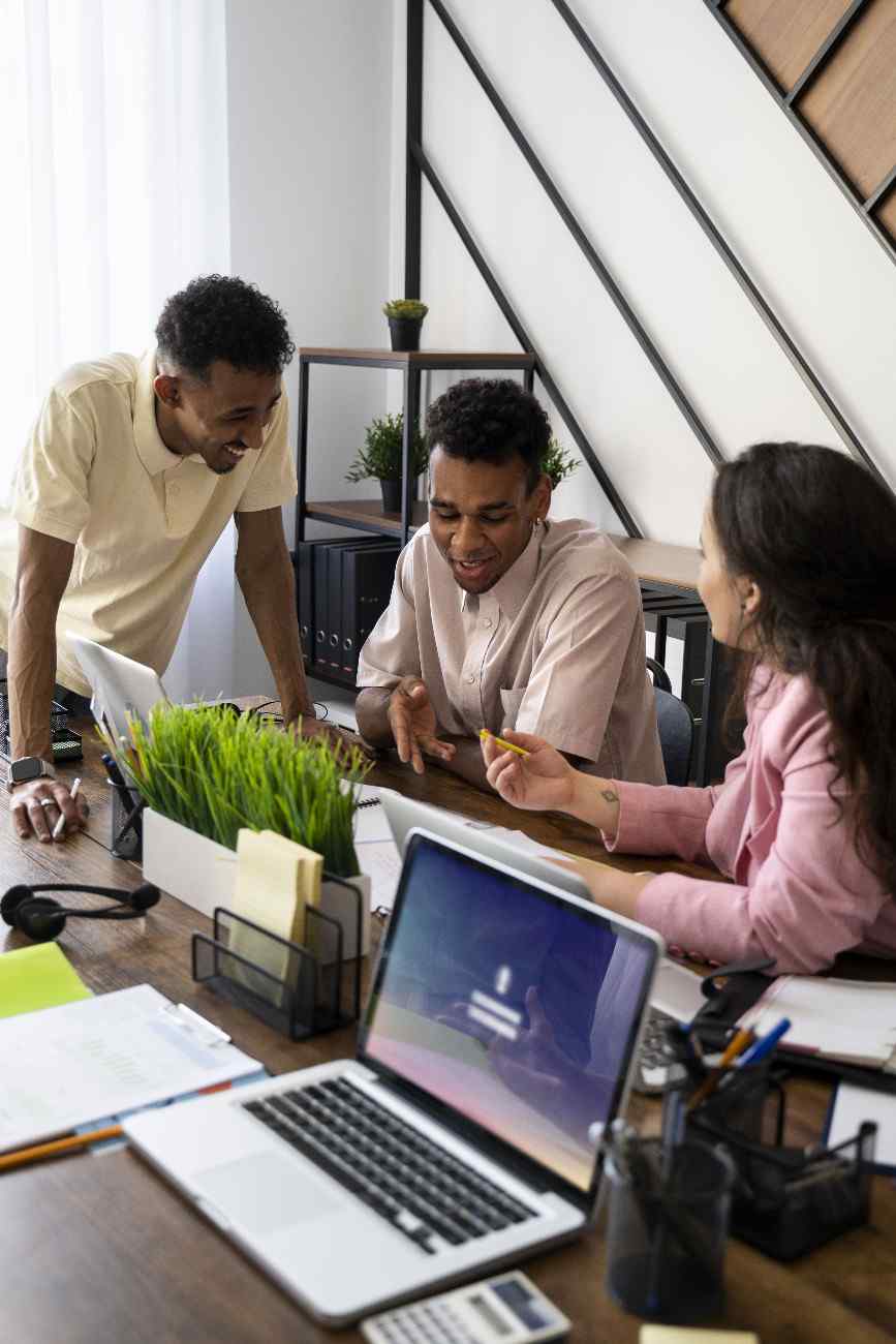 Digital marketing agency in Chennai team planning website and lead strategy on a laptop